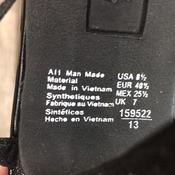 Fioni Black Glitter Heels - Picture 9 of 15